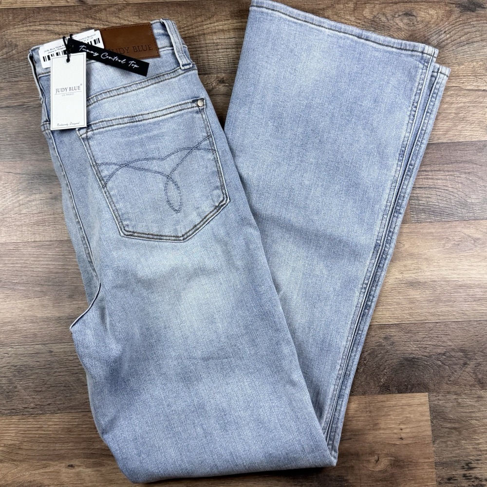 Judy Blue High Waist Tummy Control Back Pocket  Bootcut Denim Jeans  11/30